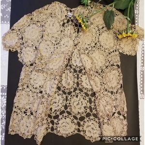 Chico's Crocheted Shrug